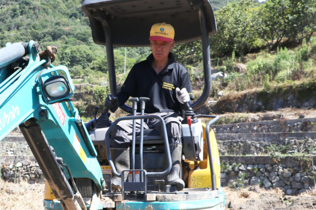 圃場の土地をお貸しいただいている地主さま